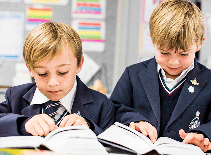 Tintern boys in class